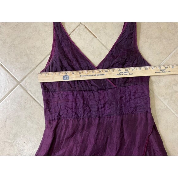 JASMINE Hand-loomed 100% Silk crinkle cocktail wedding, formal dress sz. Medium - Picture 5 of 14